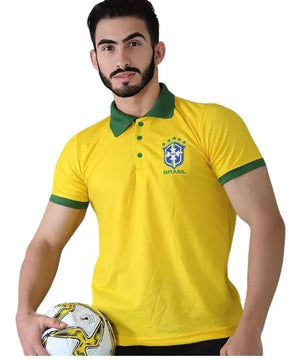 T shirt polo masculina Brazil