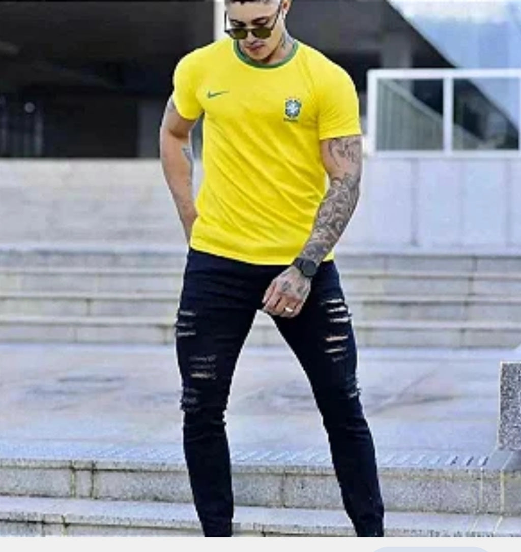 T shirt masculina Brazil dry fit