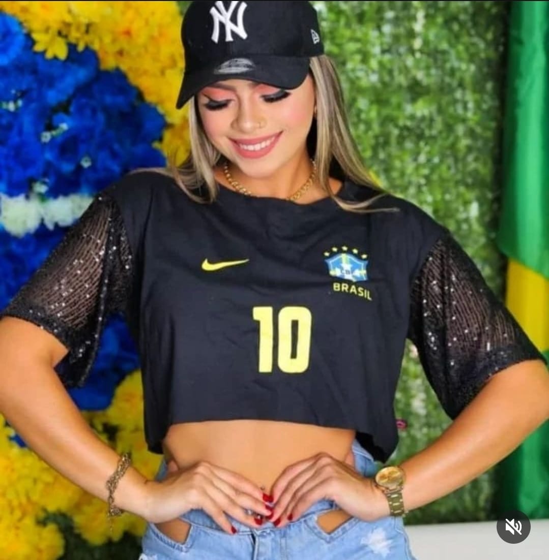 Camiseta Brasil Brilho na Manga 2